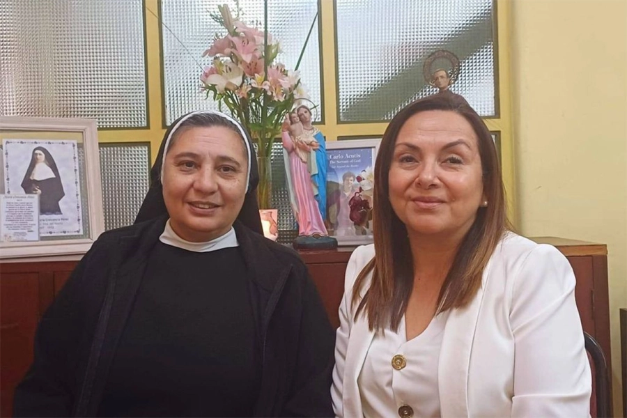 La Hermana Guadalupe y Mariela Nievas -  Foto: P32