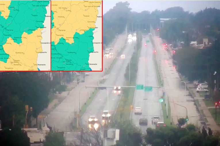 Alerta por tormentas para Entre Ríos y otras provincias: advierten por ráfagas y fuertes lluvias