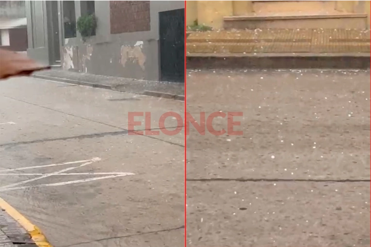 Tormenta de gran intensidad sorprendió a Victoria: video de la caída del granizo