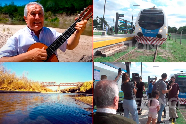 La histórica vuelta del tren a La Picada con el homenaje a Jorge Méndez: “Es demasiado para mí”