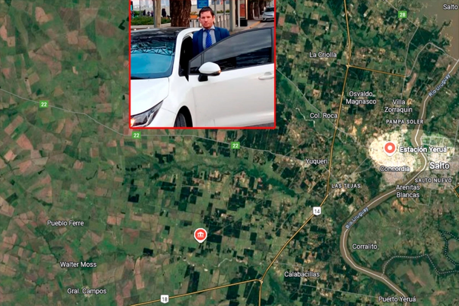 La zona donde rastrillaban y hallaron el cuerpo.