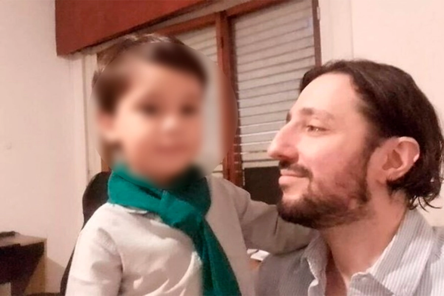 Pablo Laurta y su hijo
