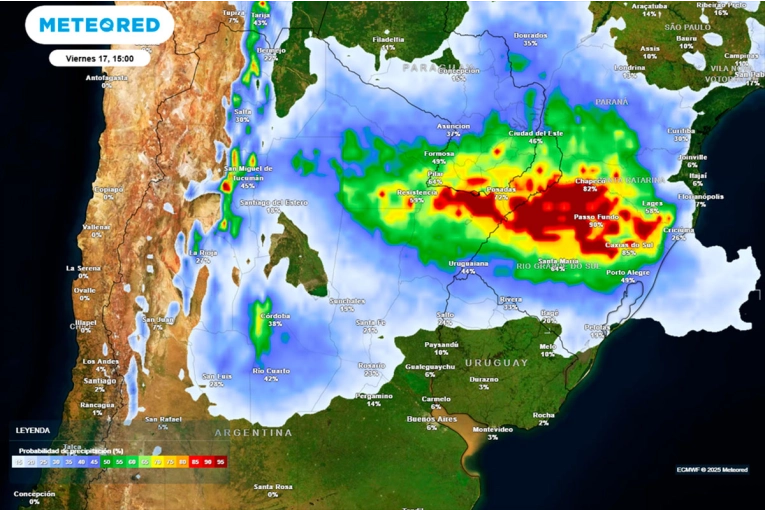 Frente frío avanzará con lluvias y tormentas aisladas en el centro del país: cómo afectará a Entre Ríos