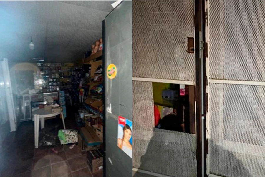 Robaron dos veces en la misma madrugada una despensa de Paran&aacute; (foto Elonce)