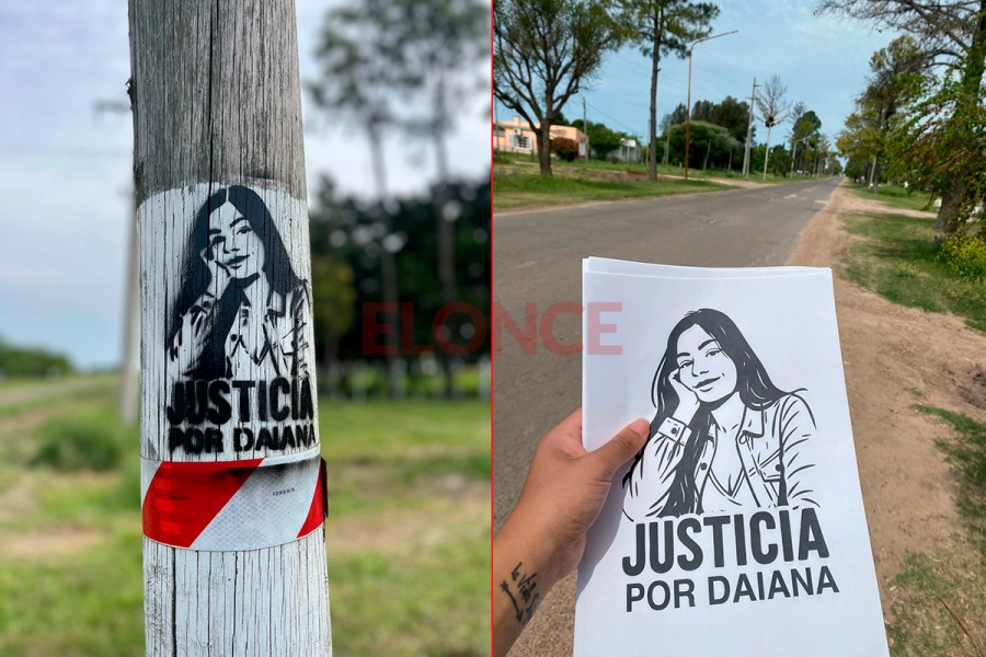 Los mensajes en memoria de Daiana Mendieta (foto Elonce)