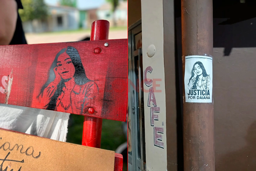 Los mensajes en memoria de Daiana Mendieta (foto Elonce)