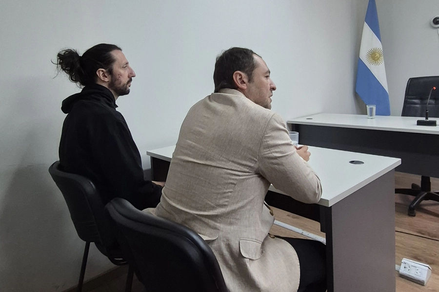 Pablo Rodríguez Laurta, en la audiencia judicial en Concordia