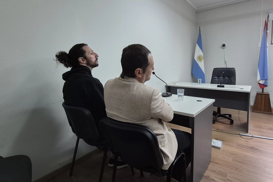 Pablo Rodríguez Laurta, en la audiencia judicial en Concordia