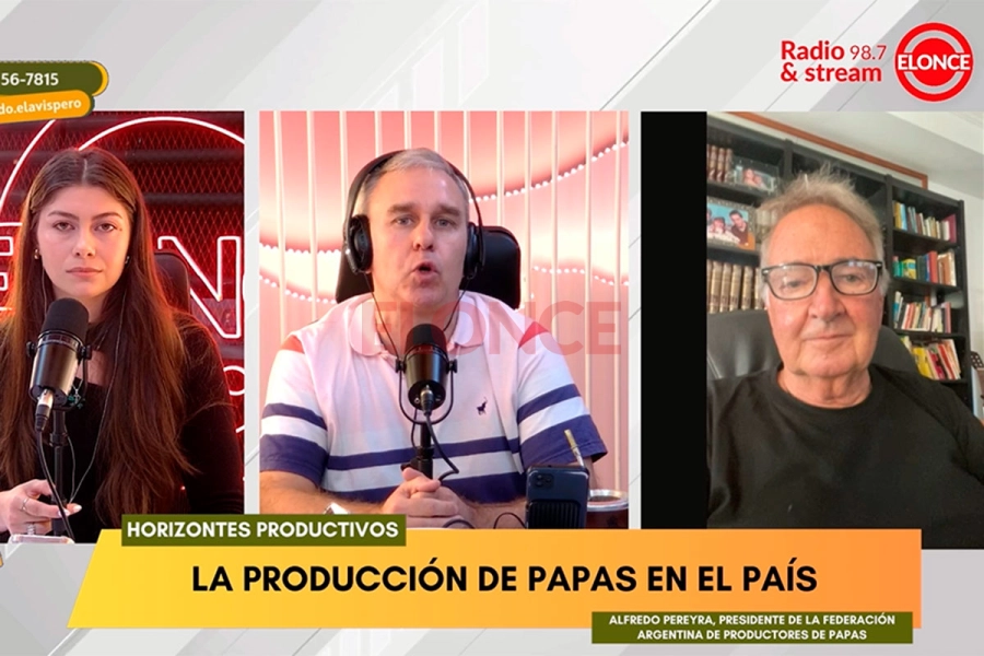 Alfredo Pereyra dialog&oacute; con Roc&iacute;o Corrales y Javier Werner. Foto: Elonce.