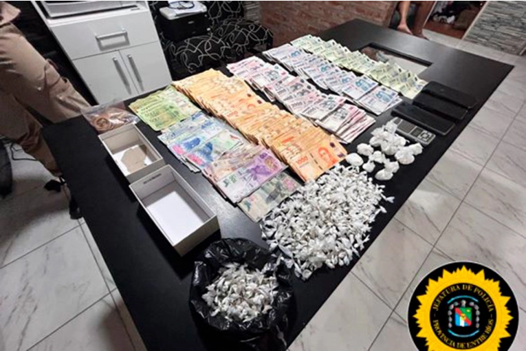 Siete detenidos y millonario secuestro de drogas tras operativo por narcotráfico en Entre Ríos
