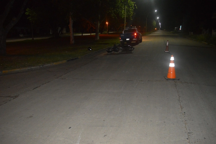 Accidente de tr&aacute;nsito en San Salvador (foto Polic&iacute;a de Entre R&iacute;os)