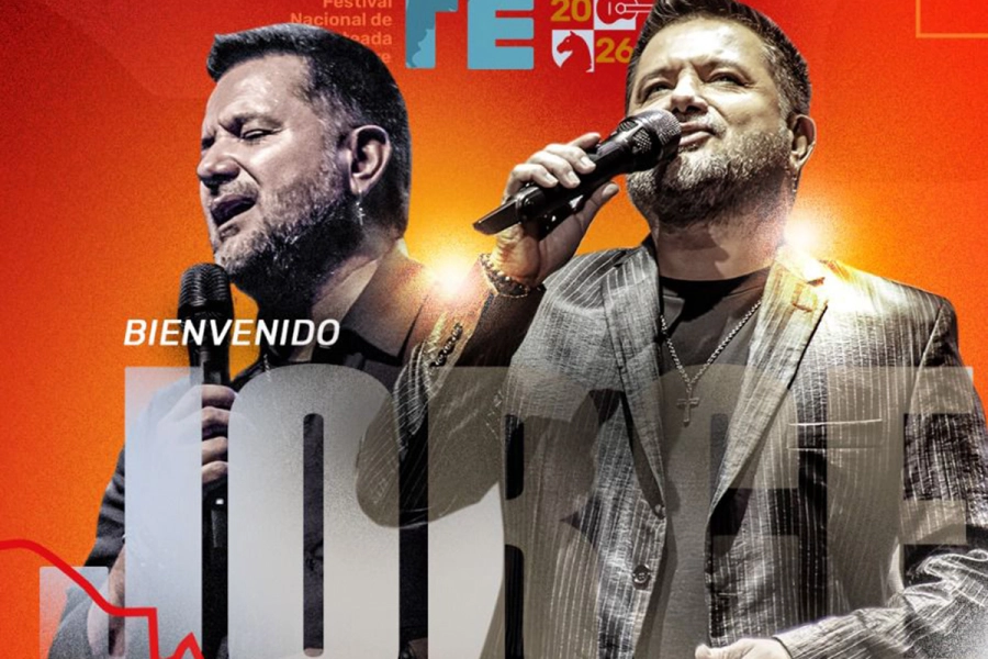 Jorge Rojas, otra de las voces presentes. Foto: Facebook del Festival Nacional de Jineteada y Folclore de Diamante