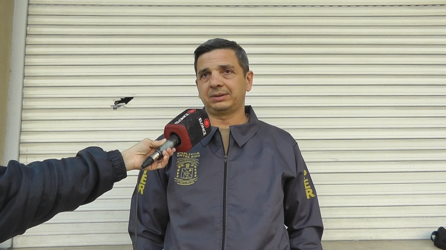 Miguel Delavalle, jefe de la Divisi&oacute;n Homicidios de la Polic&iacute;a de Entre R&iacute;os. Foto: Elonce.