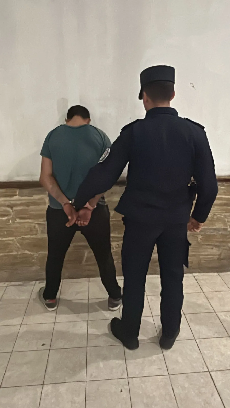 Detenido en La Paz (foto Polic&iacute;a de Entre R&iacute;os)