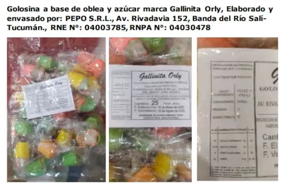 La golosina Gallinita Orly