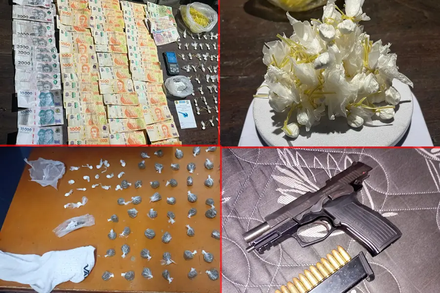 Allanamientos por narcotr&aacute;fico en Paran&aacute; (foto Polic&iacute;a de Entre R&iacute;os)