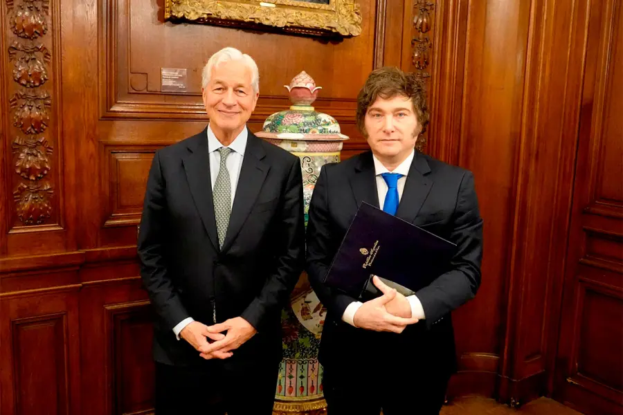 Javier Milei se reuni&oacute; con Jamie Dimon- Twitter