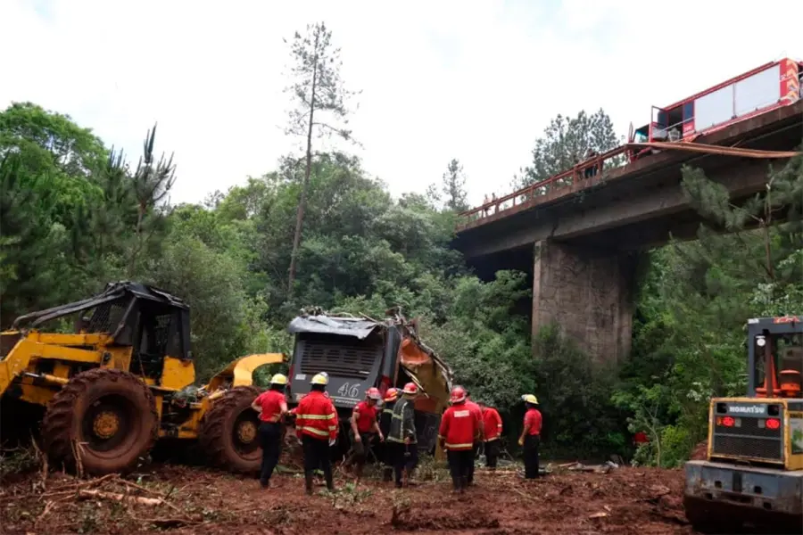 Tragedia vial en Misiones (foto Misiones online)