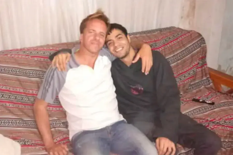 Reinaldo Wabeke, el viudo de Adelfa, con su nuevo amor (foto Aire de Santa Fe)