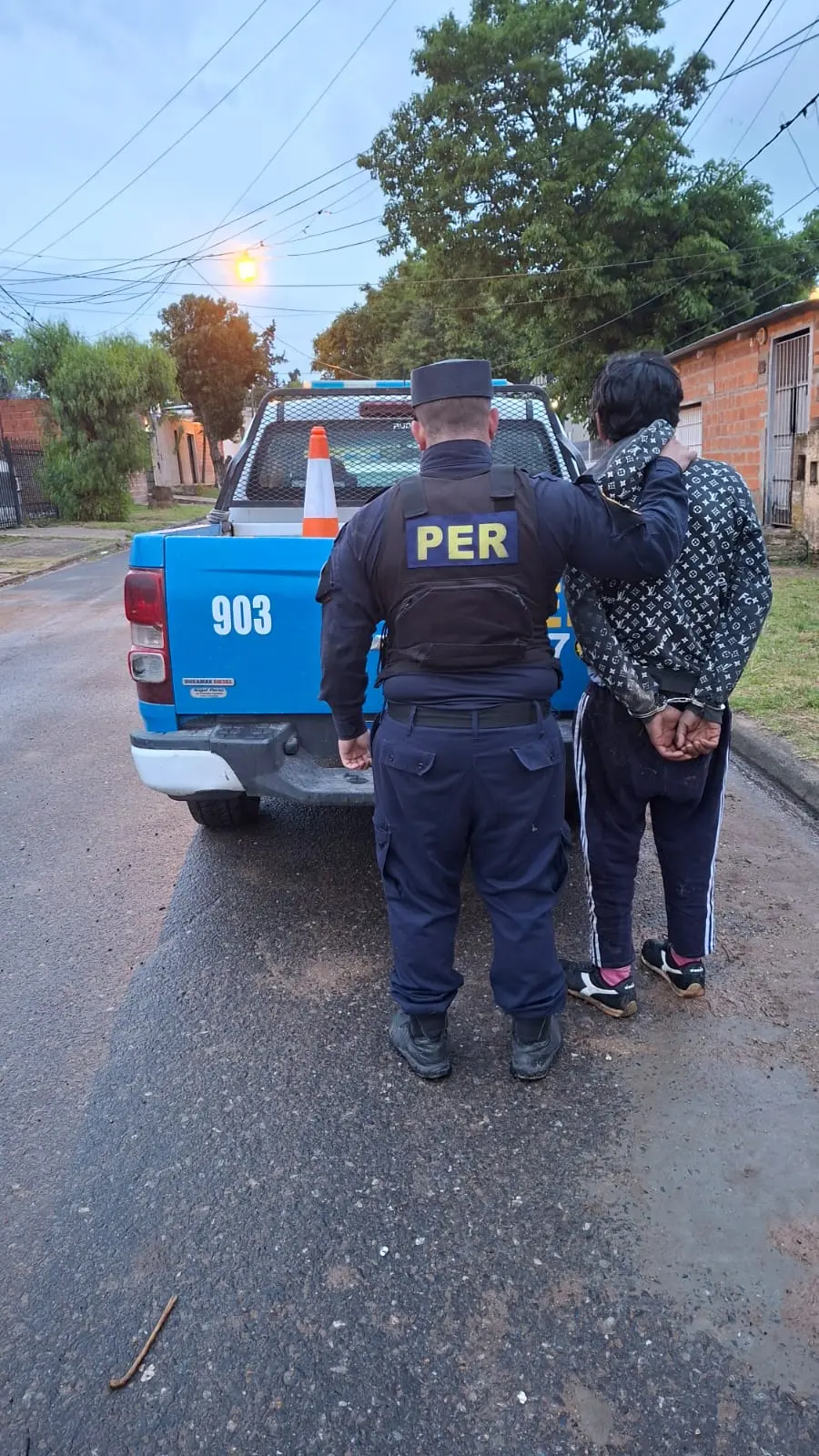 Detenido en Paran&aacute; (foto Polic&iacute;a de Entre R&iacute;os)