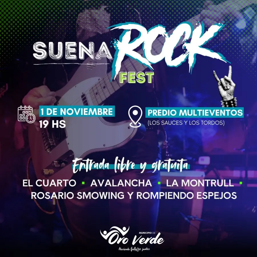 La grilla de Suena Rock Fest