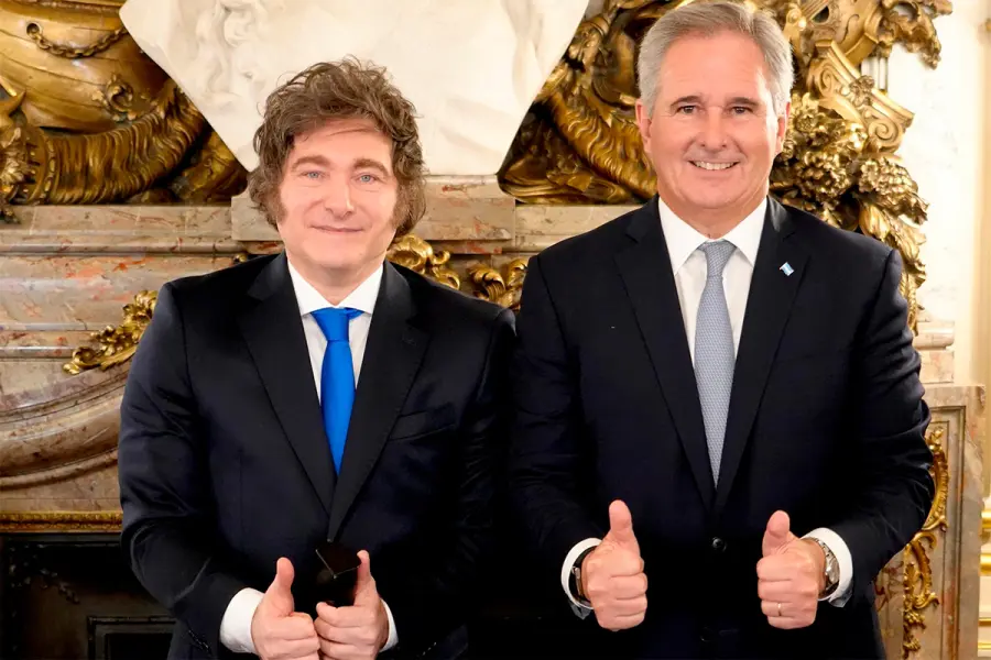 Milei junto a Quirno