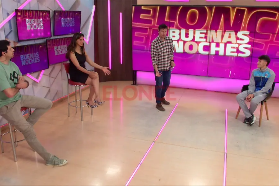 El joven estuvo en el programa Buenas Noches. Foto: Elonce.