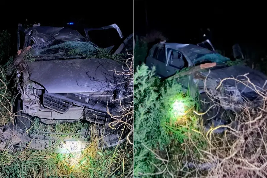 Un joven fue derivado al Hospital San Mart&iacute;n tras despiste y vuelco en zona rural