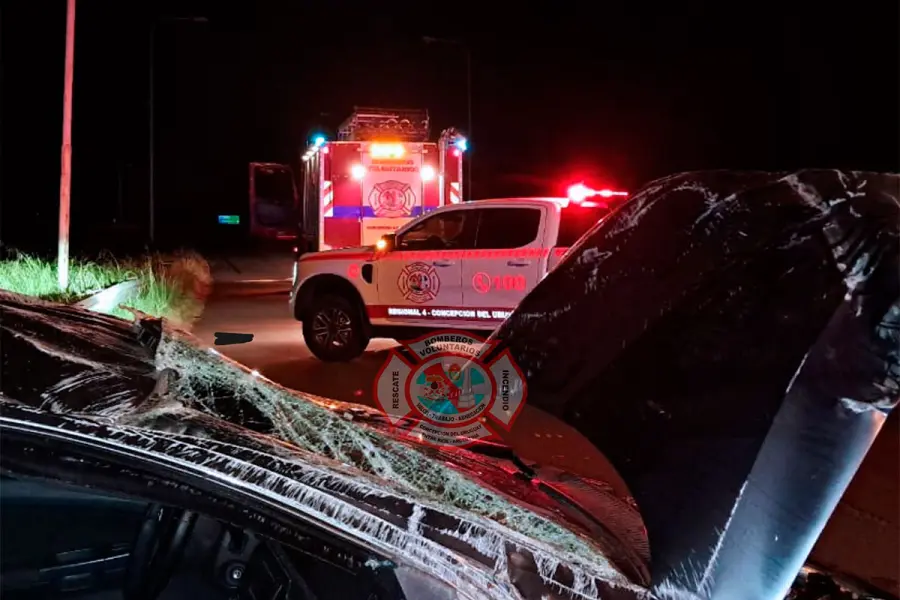 Prefecto viajaba a ver a su familia y volc&oacute; en la Ruta 14