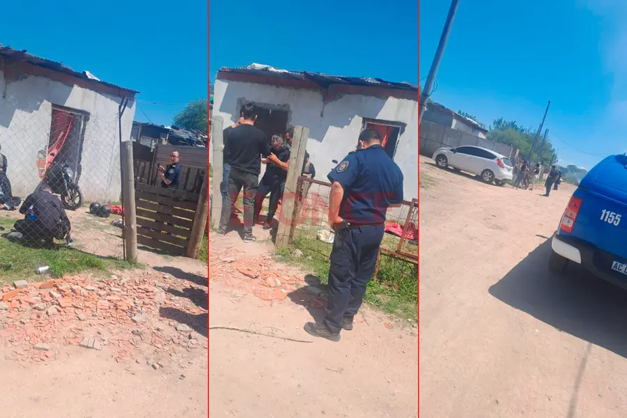 Allanamientos por violento asalto en barrio Los Hornos de Paran&aacute; (foto Elonce)
