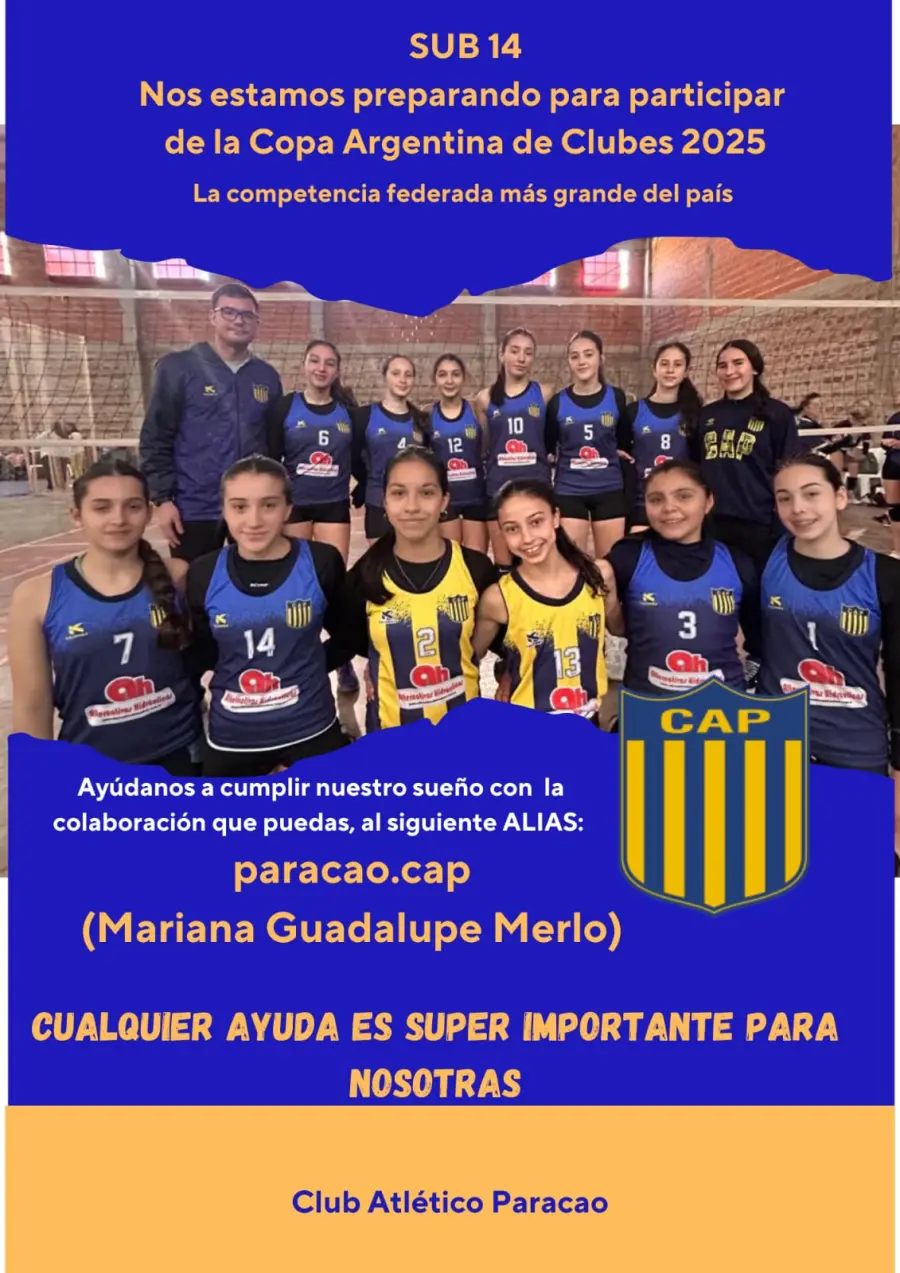 Deportistas de Paracao buscan apoyo para competir en la Copa Argentina