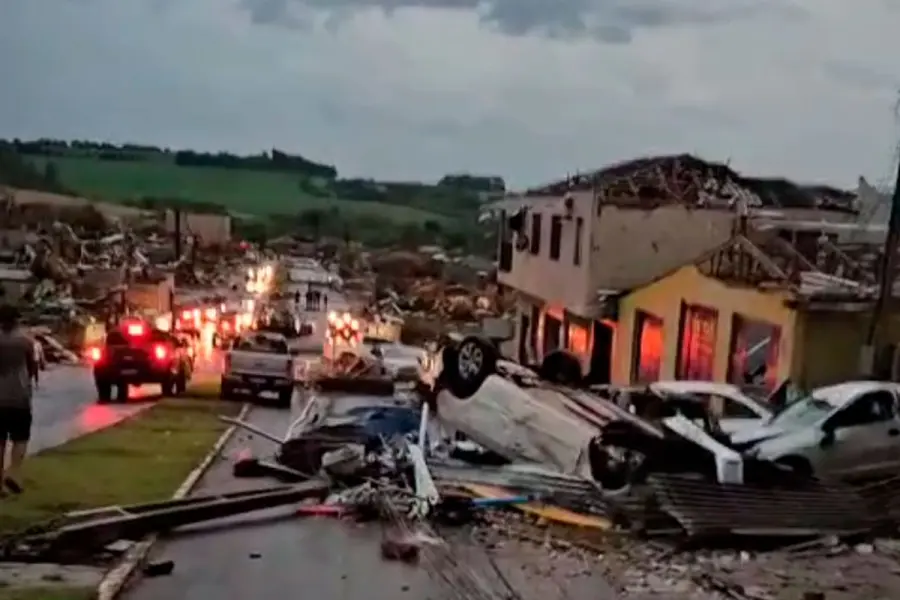 Otra postal de los da&ntilde;os. Foto: Parana Central