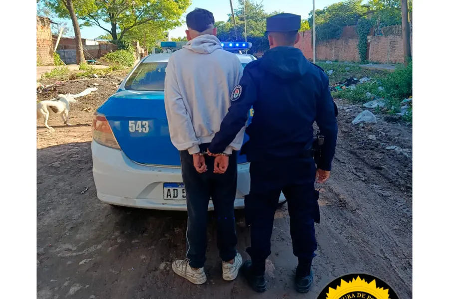 Detenido en Paran&aacute; (foto Polic&iacute;a de Entre R&iacute;os)
