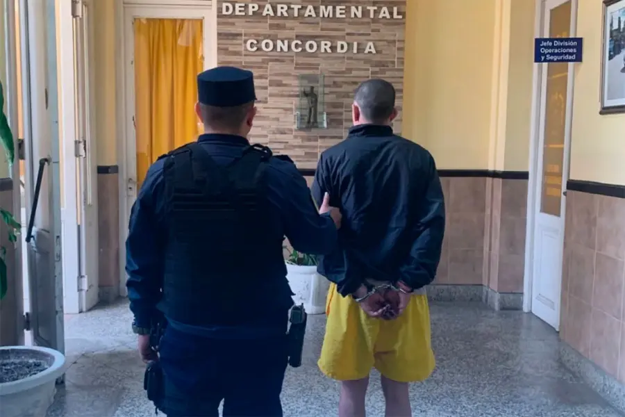 Lautaro Marcelo Barreto fue detenido dos veces en menos de una semana (foto Concordia Policiales)