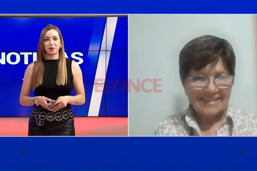 La secretaria de Energ&iacute;a junto a la conductora de Noticias a la Noche, Araceli Sosa. Foto: Elonce.