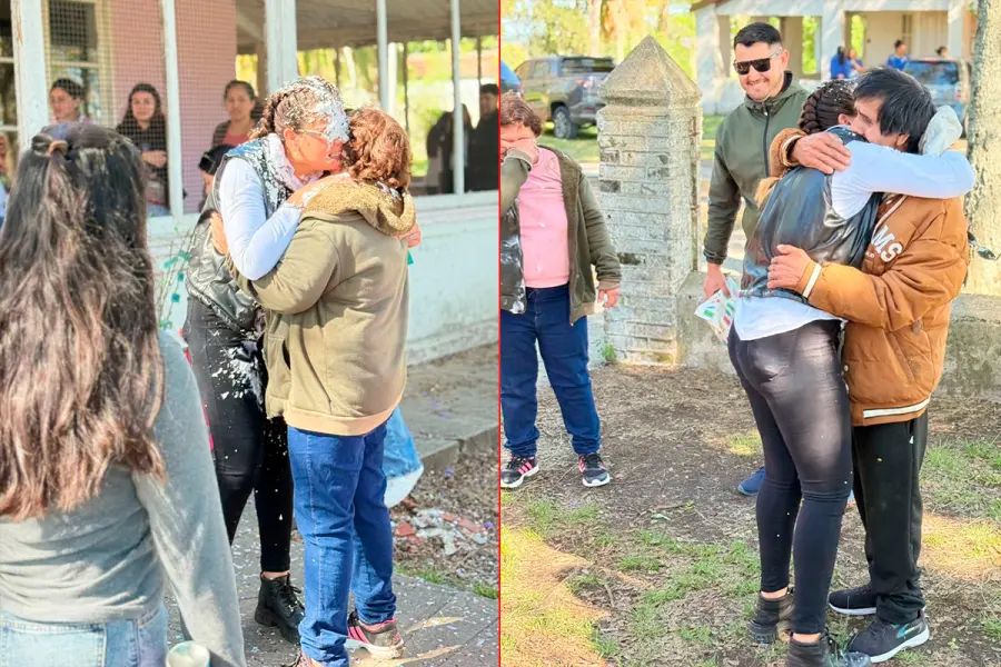El emocionante abrazo de Susana con sus padres