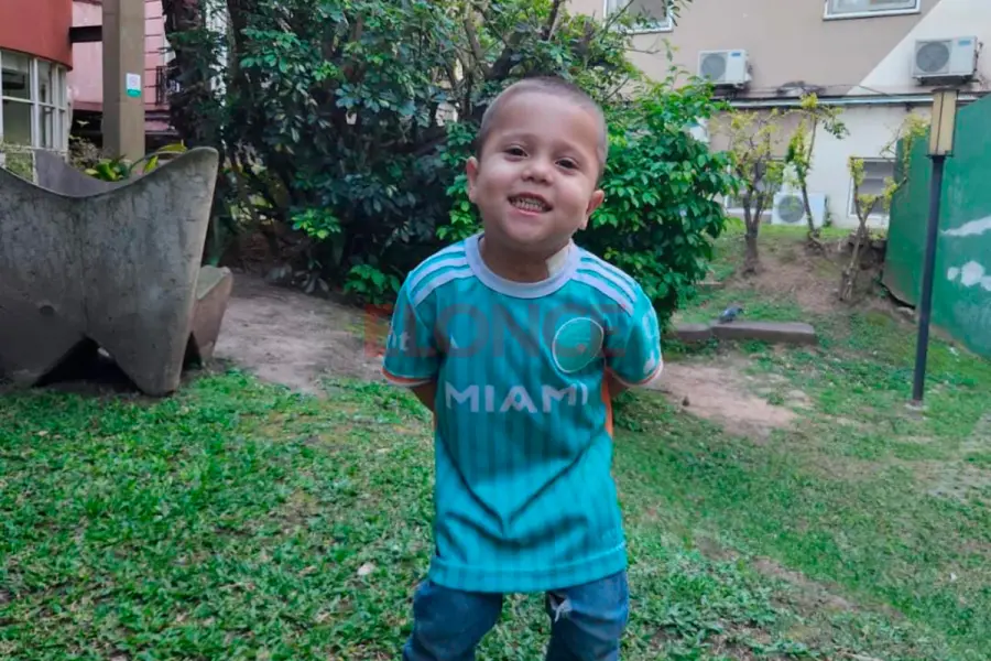 Stefano tiene 4 a&ntilde;os y es de Gualeguaych&uacute;