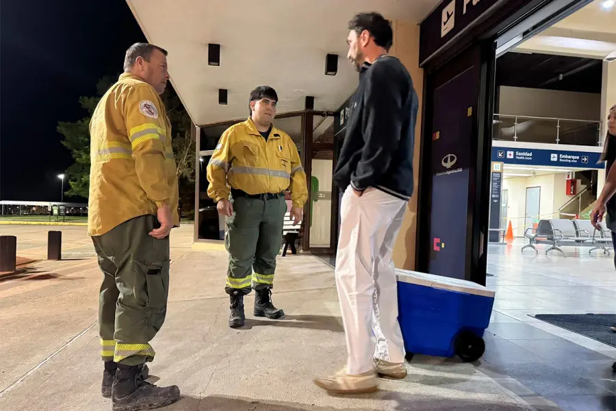 Operativo de ablación de órganos (foto Bomberos Voluntarios de Paraná)