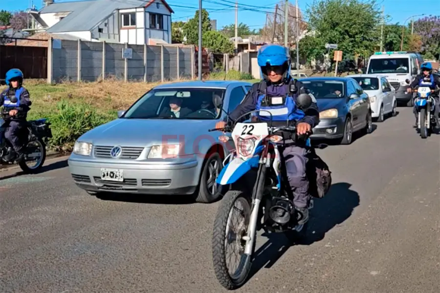 Simulacro de traslado de una autoridad gubernamental (foto Elonce)