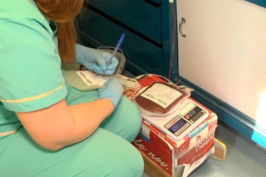 Donaci&oacute;n voluntaria de sangre