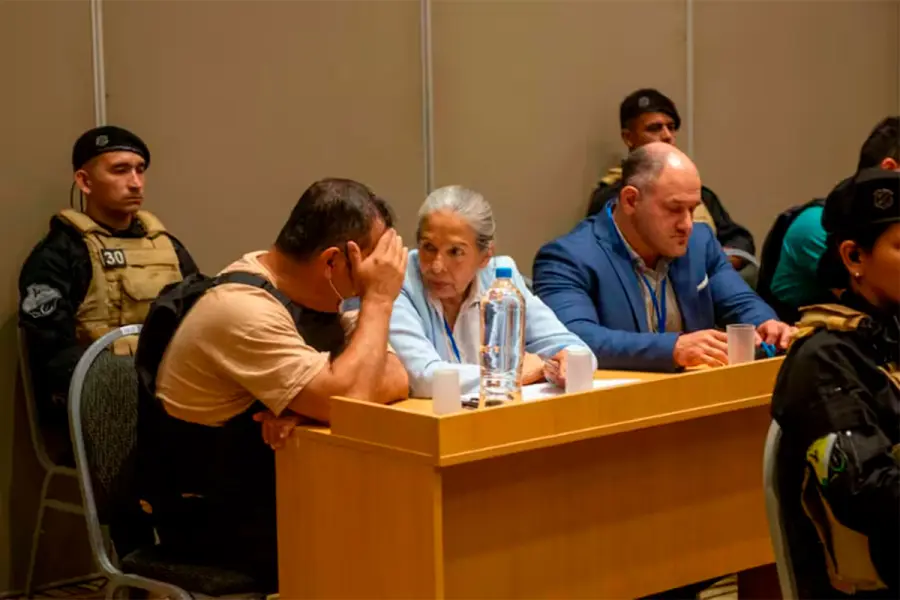 Emerenciano Sena, uno de los acusados por el femicidio (foto Pablo Caprarulo / La Naci&oacute;n)