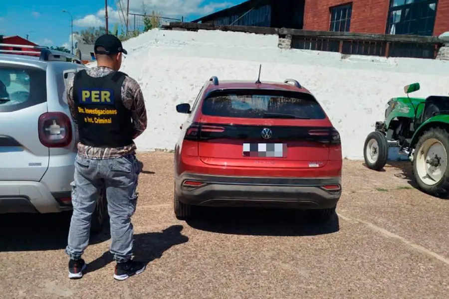 El auto incautado. Foto: P.E.R.