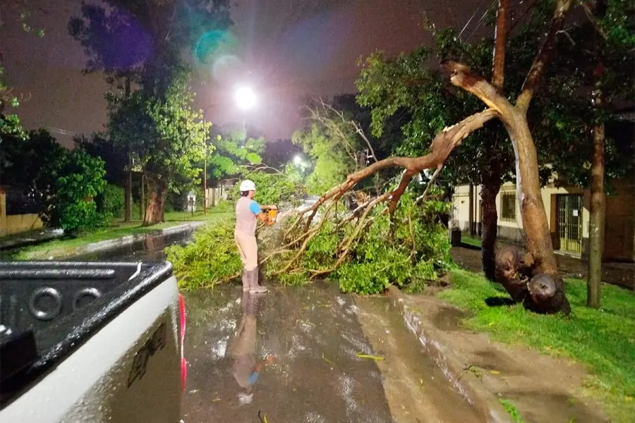 Intensas lluvias en Paraná