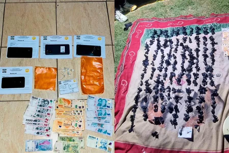 Secuestraron coca&iacute;na, marihuana y detuvieron a cinco personas en operativos por Narcomenudeo