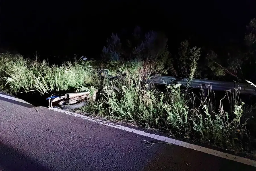 Un motociclista fue hospitalizado tras un accidente en la Ruta 18