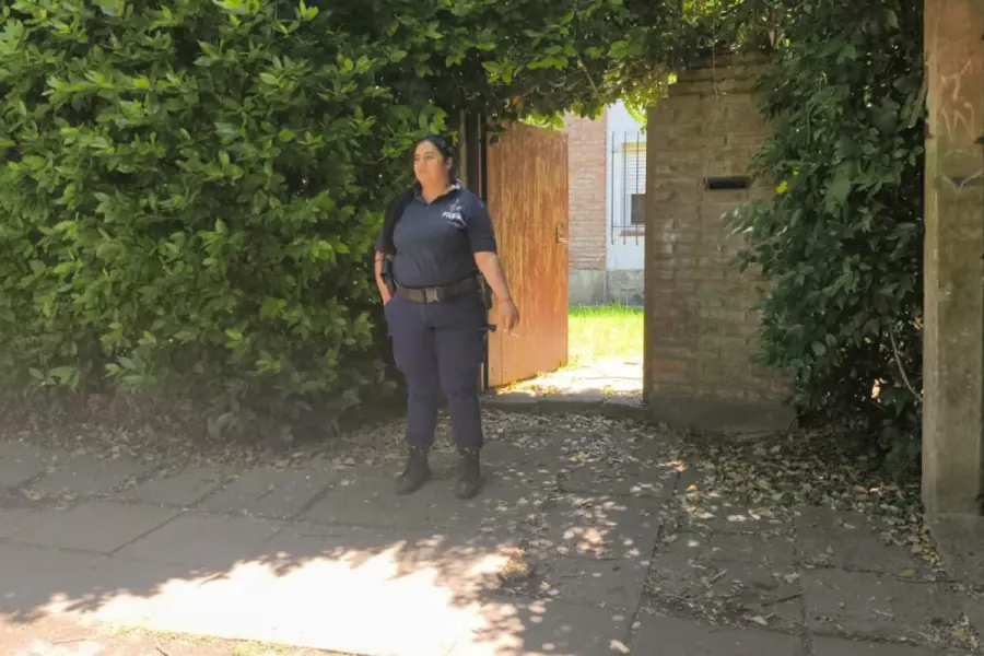 Imagen del operativo en La Plata. Foto: TN.