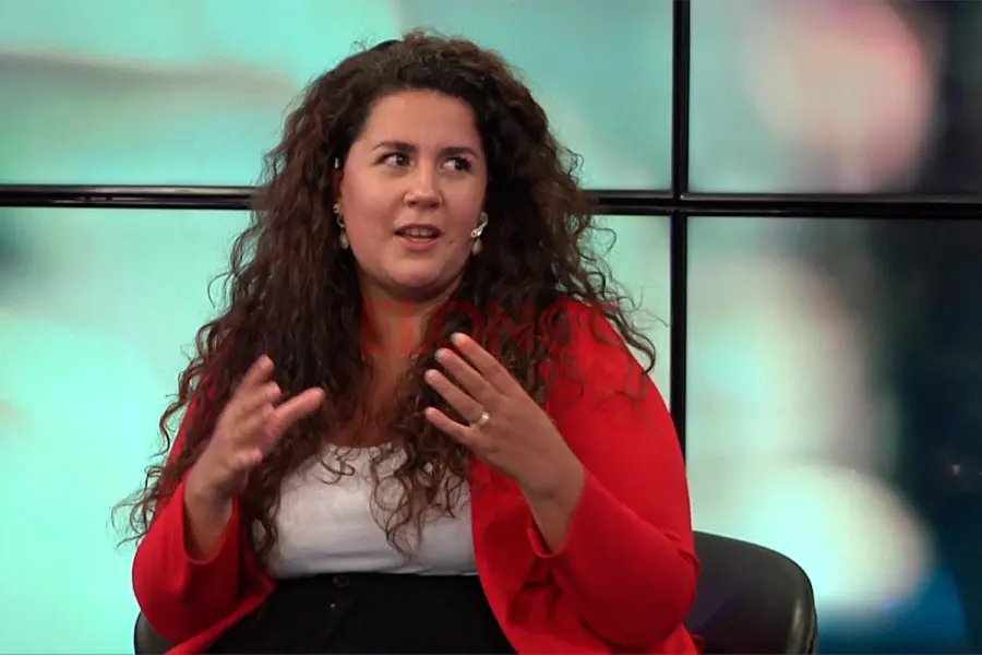 Constanza Sarli pas&oacute; por El Ventilador. Foto: Elonce.