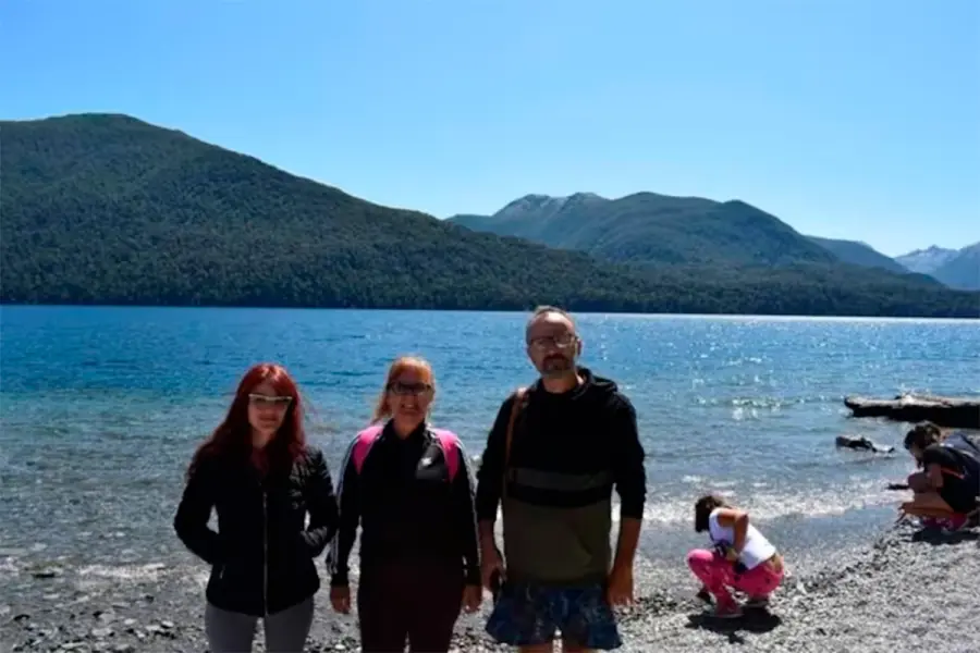 Miguel &Aacute;ngel Berlini, junto a su familia