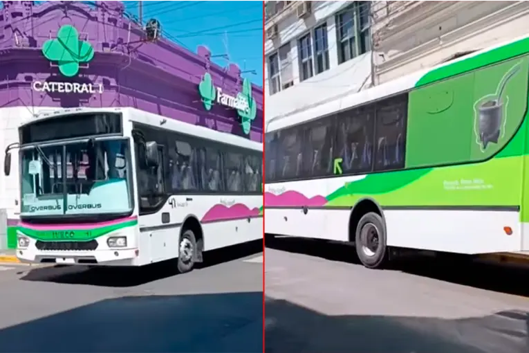 Video: los nuevos colectivos de la empresa San José comenzaron sus pruebas por las calles de Paraná