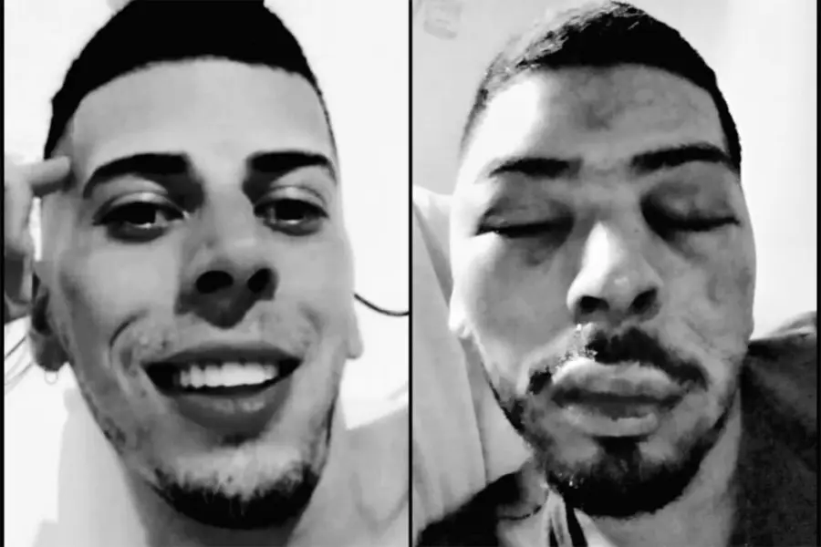 El rostro del joven antes y despu&eacute;s de la agresi&oacute;n - Foto: Gualeguay 21